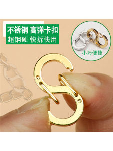 Sterling Silver Hooks S Clips Diy Jump Rings Stainless Steel Chain Length Adjustment Clasps Double Heads Spring Clips