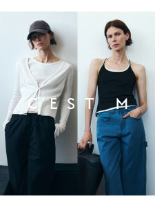 CEST M | Áo Dạ Quàng Vai Kiểu Retro Có Y-Back và V-Neck