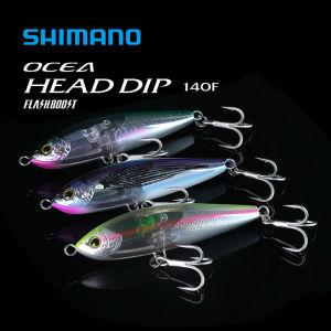 SHIMANO | Original SHIMANO XU-T14U Ocea Head Dip 140F Flash Boost - Saltwater Tuna Fishing Lure 70g Floating Stickbait