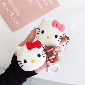Kitty Cat Silicone Protective Case for AirPods 1/2/3/Pro Womens Style Wireless Bluetooth Earphone Cover Anti-Fall Box