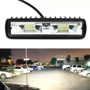 Lampu Sorot LED Mobil 12-24V Lampu Kabut Mobil Lampu Berkendara Lampu Sorot Lampu Kerja Lampu Sorot Lampu Depan untuk Mobil Perahu Truk Off Road SUV 16LED 48W