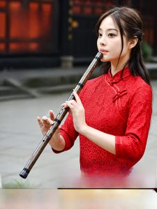 Professional High-End Purple Bamboo Portable Short Flute Ancient Style Six Old Tunes Eight Holes G Scale F Jade Short Flute