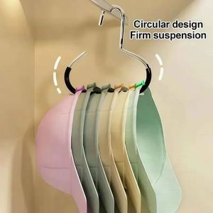 5pcs Baseball Cap Hat Rack Organizer Stainless Steel Hat Hanger Hanging Cap Holder Non-Slip Wall Mount Hook Organizer for Caps