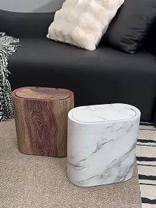 12L covered large capacity kitchen living room pop-up plastic trash can bathroom narrow slit trash can spacious