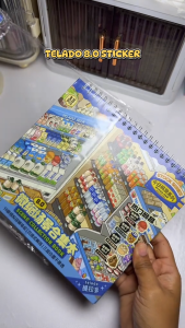 Telado 8.0 Miniature Scene Collection BookScenery Stickers 3D Dollhouse Girl ChildrensToys DIY Scrapbook Stickers Gifts for Boys andGirls Scrapbooking Set