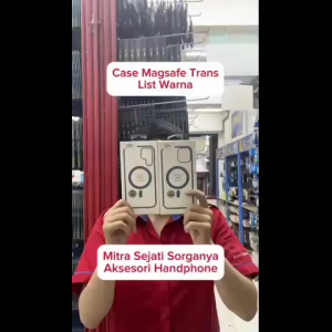 Mitra Sejati Case Magsafe Transparan List Warna Casing Handphone Bening All Type