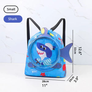 Childrens Swimming Bag Kids Waterproof Storage Shoulder Packs Hand Luggage Backpack Wet Dry Separation Bag Large Capacity Pouch