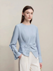 AMII | New Elegant Commuter Lace Spliced Blouse