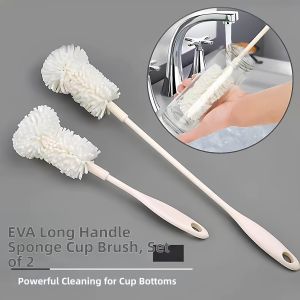 YUYOU | Universal Long Handle Nano Sponge Brush For Cleaning Cups Bottles
