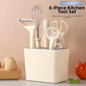 Sharp Portable Kitchen Tools 6 Pieces Set