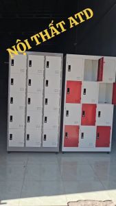 Tủ Sắt Locker Bệnh Viện Siêu Thị Trường Học-Tủ có khóa đựng hồ sơ đồ dùng cá nhân cho nhân viên 4-6-8-10-12-15 cửa ATD
