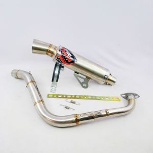 Knalpot Samlong Vario Beat Aerox Nmax Original Pro Racing Stainless Corong Drag Bending Cobra Fulset