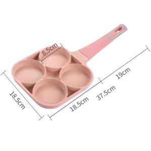 Teflon Panci Wajan Penggorengan Telur Omelet Burger Tamagoyaki Egg Fyring Pan Non-stick 4 Holes
