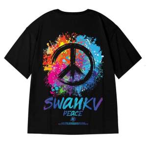 เสื้อยืดผู้ชายเสื้อยืดโอเวอร์ไซส์ สีดำผู้ชาย ทรงหลวม ท็อปส์ซูพลัสไซส์ผู้ชาย T Shirt M-4XL