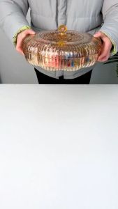 [Lebaran Exclusive] DEJAVU Toples Kue 5 Sekat Tutup Toples Lebaran Idul Fitri Kotak Penyimpanan Makanan / Storage Box Serbaguna / Tempat Penyimpanan Buah / Candy Box Idul Fitri