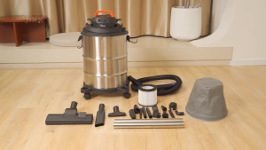 Tixx Vacuum Cleaner 18L 304 Stainless Steel Portable High-Power Barrel Suction Wet/Dry/Blowing 3 in1 for Home Office Car