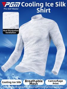 PGM GOLF | Summer Ice Silk UV Protection Mens Golf Base Layer Long Sleeve T-Shirt