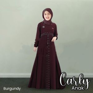 Gadis Abaya Anak Tanggung Terbaru Carly Maxi Anak Perempuan 15 tahun / Pakaian Baju Muslim Anak Kekinian Dress Pesta Anak