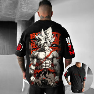 Dragon Ball Goku Printed Cotton Short-sleeved American Loose Mens and Womens Summer Breathable Sports Round-neck T-shirt