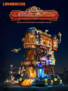 Lumibricks | Steam Punk World Series Alchemists Moving Castle Building Set