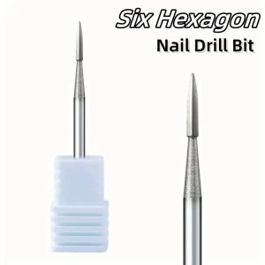 1Pcs Tungsten Carbide Nail Drill Bits Nails Electric Files Tools Medium Grinding Bar Milling Cutter for Manicure Pro Efile Bit