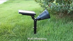 7LED Outdoor Solar Lights RGB Changing Lawn Ground Lamp IP65 Waterproof Landscape Spotlights Lighting For The Garden Decor