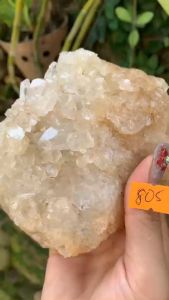 Ổ đá Thạch Anh tinh thể Lemurian tự nhiên lắp lánh năng lượng vũ trụ 805