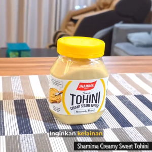 Turkish Tahini Soft Creamy Ori Sweet & Chocolate Tohini 300g - Sesame Seed Paste by Shamima Food