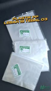 Plastik PP Lebar 18 Tebal 03 18x25 18x30 18x35 Kantong Plastik Bening Transparan