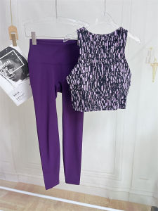 Quick Dry Breathable Yoga Fitness Training Set Womens Running Sportswear Absorbent White Enhancing Nine Points Pants