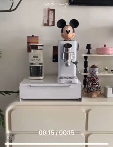 *SG Stock* Coffee Machine Holder Coffee Machine Stands Metal Drawer Coffee Capsule Storage Drawer Instant Powder Drink Storage Countertop Organizer Rack Kitchen Rack Microwave Oven Holder Oven Stand Oven Rack Rice Cooker Stand Rack Air Fryer Holder