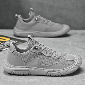 2025 New Mens Mesh Casual Shoes Summer Wear-resistant Workwear Outdoor Breathable Retro Trendy Sports Shoes round Toe