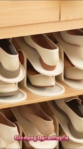 Set 5 kệ để giày dép 2 tầng ECOCO tích hợp vách ngăn chống đổ kèm nấc điều chỉnh thông minh Giá đỡ giày dép tiết kiệm