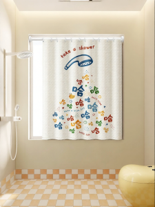 WEILAISHI | Privacy Protection Waterproof Bathroom Window Curtain Short