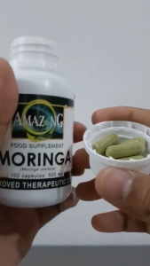 Moringa Capsules - Amazing Food Supplement Moringa (Malunggay) 500mg Capsules Bottle of 100 Pure and Organic Powder │FDA Registered │EXPIRY: July 2027