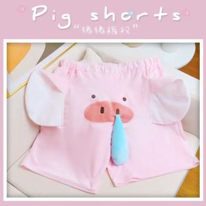 Chicken Shorts Luminous Retractable Adult Men and Women Couple Summer 2024 New Arrival Casual Funny Animals Elephant Pajama Pants