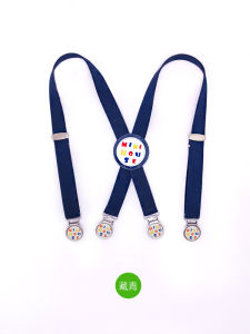 Adjustable Cartoon Letter Four Clip Elastic Strap Baby Carrier Strap Children Boys And Girls Suspenders Shoulder Strap