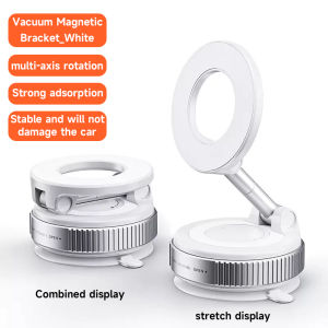 TAOYUNXI | Magnetic Car Phone Holder Desktop Stand Foldable 360° Rotate Vacuum Suction Universal Mount For Magsafe Portable Phone Kickstand