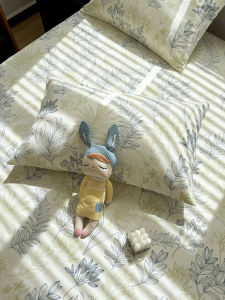 High-End Thickened Old Rough Cloth Pillowcase Adult Set of 2 Pure Cotton Single Person Pillow Cover Durable Bedding Accessory