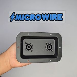 MW Jack Plate Socket Junction Box Clip Guitar Dual Large SpeakOn PA Speaker