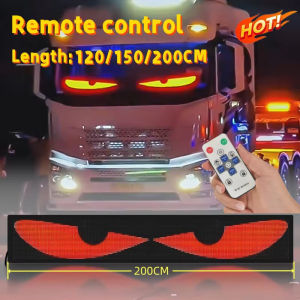 Devils Eye Truck Windshield Remote Control Flexible Led Eye Animation Display Smart Scrolling Message Eye Soft LED Sign Board