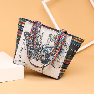 Hoạt Hình Hoạt Hình Vải Thêu Nhỏ Túi Vuông Nữ Thời Trang Mới Một Vai Tất Có Khóa Kéo