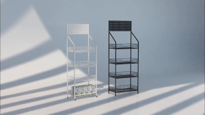 3/4/5 layer Shelves Multi-Purpose Storage Rack With Hook Storage Rack Storage Rack Box Organiser Mobile Display Casual snack Shelf Vegetable Sundries For Supermarket Storagerack Store Household Kitchen Organizer sink dish