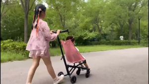 R2y Pockit Air All Terrain Ultra Compact Lightweight Travel Stroller with Breathable Fabric in Velvet