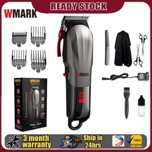 WMARK Electric Hair Clippers Rechargeable Cordless Shaver Machine Professional Hair Trimmer Grooming Kit Animal Pet Cat Dog With LCD Digital Display Hair Clippers for Pet 宠物理发