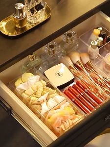 【SG】Transparent Drawer Divider Boxes Drawer Organizer Dressing Multifunctional Table Cosmetics Lipstick Sorting And Storage