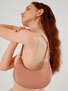 karabi.shop กระเป๋าสะพายไหล่ ใต้วงแขน หนัง PU สไตล์วินเทจ