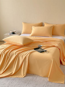 Thickened Warmth Pure Cotton Fleece Bed Sheet Single Piece Autumn Winter Solid Color Simple Style Chinese GB 18401 Certified