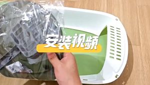 ห้องน้ำแมว กระบะทรายแมว พร้อมที่ตักทราย กระบะทรายแมว ห้องน้ำหน้าแม ห้องน้ำแมวทรงโดม