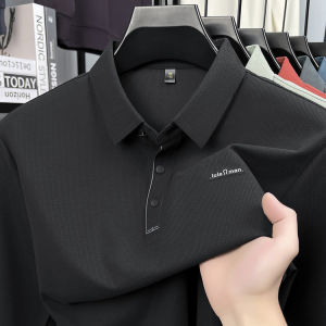 Áo Thun Polo Cổ Polo Thường Ngày Cho Nam Mùa Thu Tay Dài Chống Nhăn Không Để Lại Dấu Vết Thương Hiệu Mặc Công Sở Thường Ngày